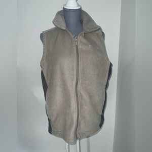 Men's Beige Fleece Vest
